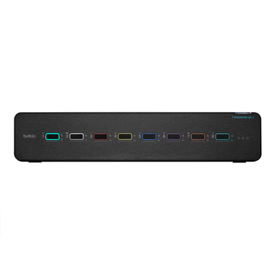 Belkin F1DN208KVM-UN-4 KVM switch Rack mounting Black