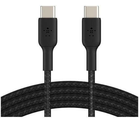 BELKIN BoostCharge Braided USB Type-C Cable - 2 m, Black, Black