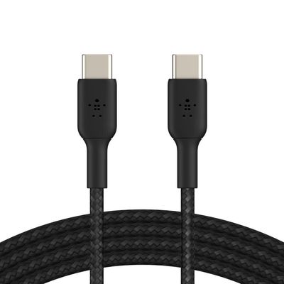 BELKIN BoostCharge Braided USB Type-C Cable - 2 m, Black, Black - Thumbnail 3