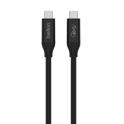 Belkin INZ001bt0.8MBK USB cable USB4 Gen 3x2 0.8 m USB C Black - Thumbnail 2
