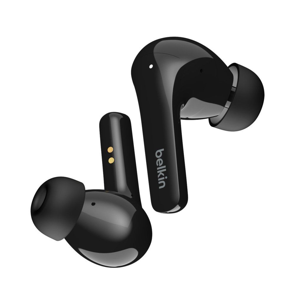 BELKIN SoundForm Flow AUC006BTBK Wireless Bluetooth Noise-Cancelling Earbuds - Black, Black - Image 1