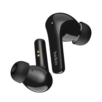 BELKIN SoundForm Flow AUC006BTBK Wireless Bluetooth Noise-Cancelling Earbuds - Black, Black