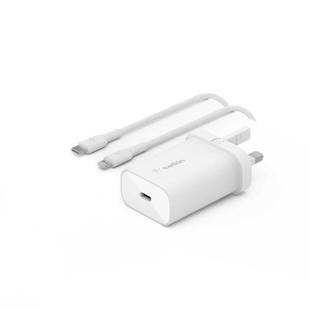 Belkin WCA004MY1MWH-B5 mobile device charger Smartphone White AC Fast charging Indoor - Image 1