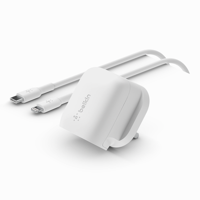 Belkin WCA006MY1MWH-B5 mobile device charger Universal White AC Fast charging Indoor
