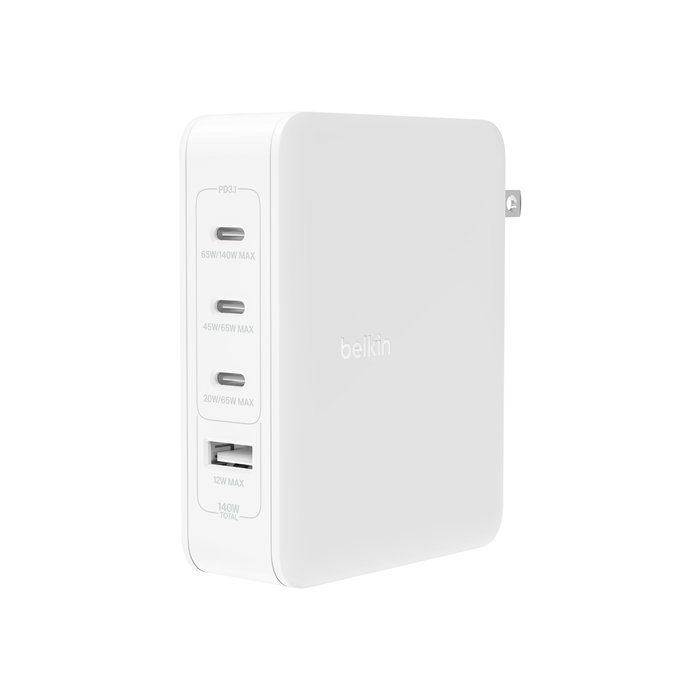 BELKIN BoostCharge Pro WCH014btWH Universal 140 W GaN Wall Charger - Image 1