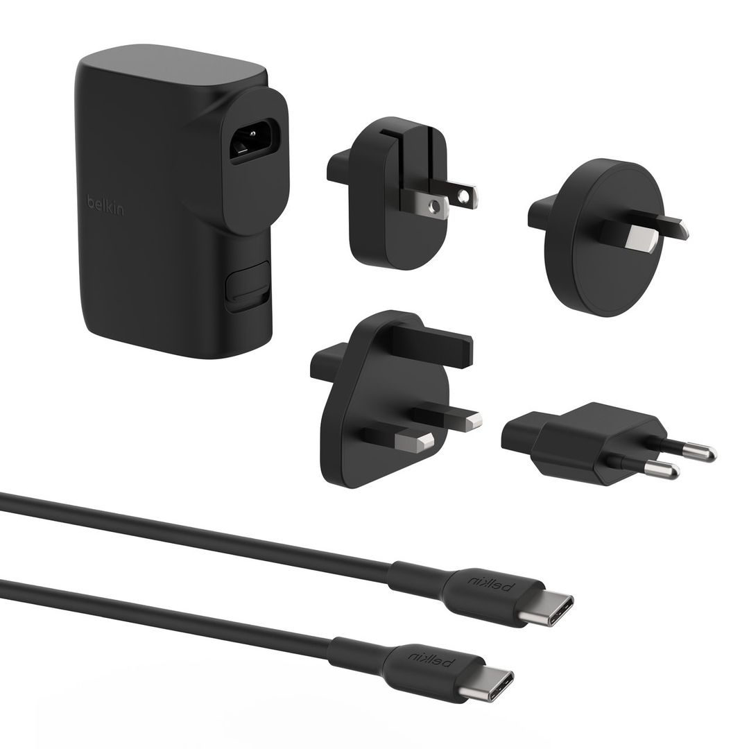 BELKIN BPZ003bt1MBK-B6 25 W USB Type-C Wall Charger with Power Bank - 1 m, Black - Image 1