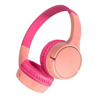 BELKIN SoundForm Mini AUD002BTPKV3 Wireless Bluetooth Kids Headphones - Pink, Pink