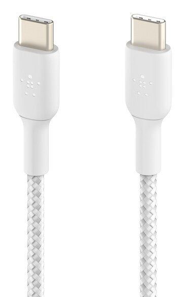 BELKIN Braided USB Type-C Cable - 2 m, White, White - Image 1