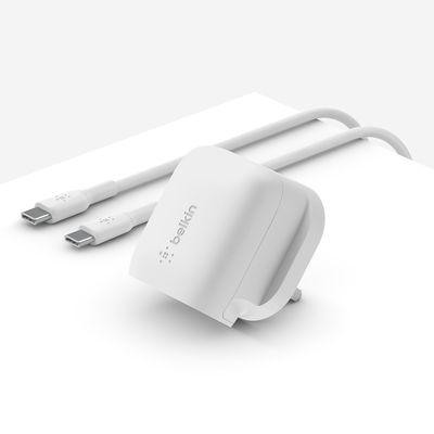 Belkin BoostCharge Smartphone. Tablet White AC Fast charging Indoor
