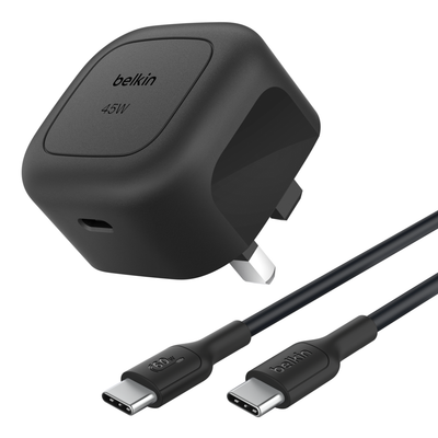 Belkin 45W USB WCHARGE WPPSBLK W C-C CABLE