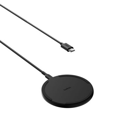 BELKIN BoostCharge 15 W Qi Wireless Charging Pad - Black, Black