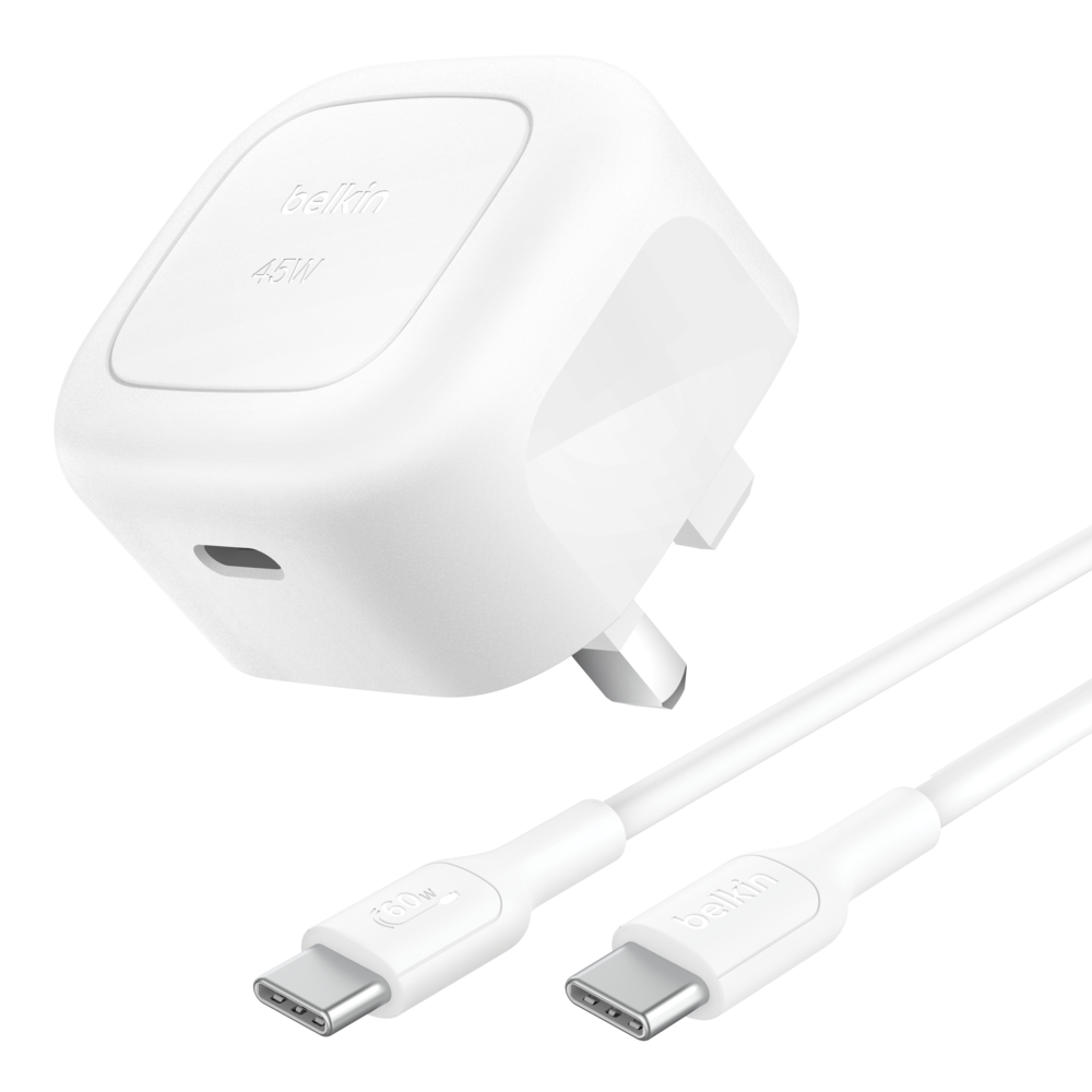 Belkin 45W USB WCHARGE WPPSWHT W1M C-CCABLE - Image 1