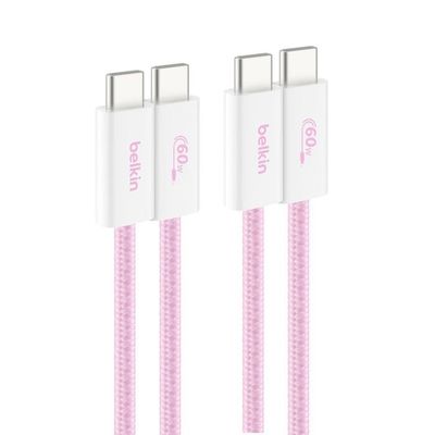 Belkin BoostCharge USB cable USB 2.0 USB C Pink - Thumbnail 2