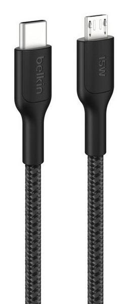 Belkin BoostCharge Pro USB cable 1 m USB C Micro-USB A Black