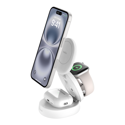 Belkin WIZ034MYWH mobile device charger Watch, Smartphone, Headset White USB Wireless charging Fast charging Indoor - Thumbnail 2