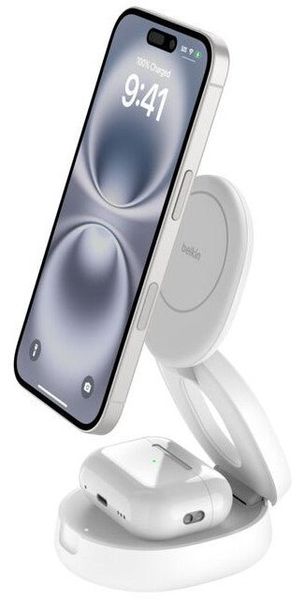Belkin WIZ035MYWH mobile device charger Smartphone, Headset White USB Wireless charging Fast charging Indoor