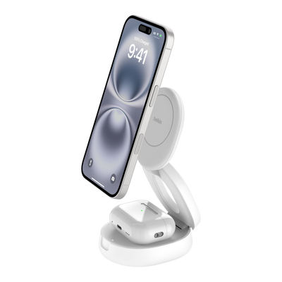 Belkin WIZ035MYWH mobile device charger Smartphone, Headset White USB Wireless charging Fast charging Indoor - Thumbnail 2