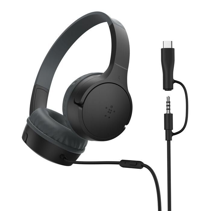 Belkin SoundForm Mini Headset Wired Head-band Calls/Music USB Type-C Black - Image 1