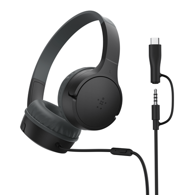 Belkin SoundForm Mini Headset Wired Head-band Calls/Music USB Type-C Black - Thumbnail 2