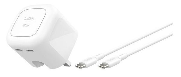 Belkin WCH019MY1MWH-B6 mobile device charger Universal White AC Fast c