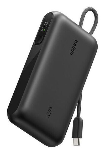 BELKIN UltraCharge BPB029hqBK 10,000 mAh Power Bank - Black, Black - Thumbnail 2