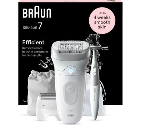 BRAUN Silk-épil 7 SE7-241 Wet & Dry Epilator - Grey, Silver/Grey