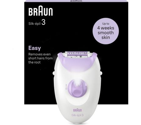 BRAUN Silk-épil Series 3 3-000 Epilator - White & Purple, Purple,White