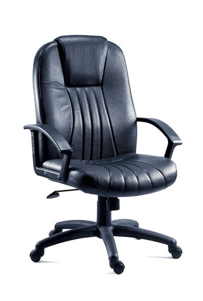 Teknik Office City Bonded Leather Faced Executive Office Chair Black -