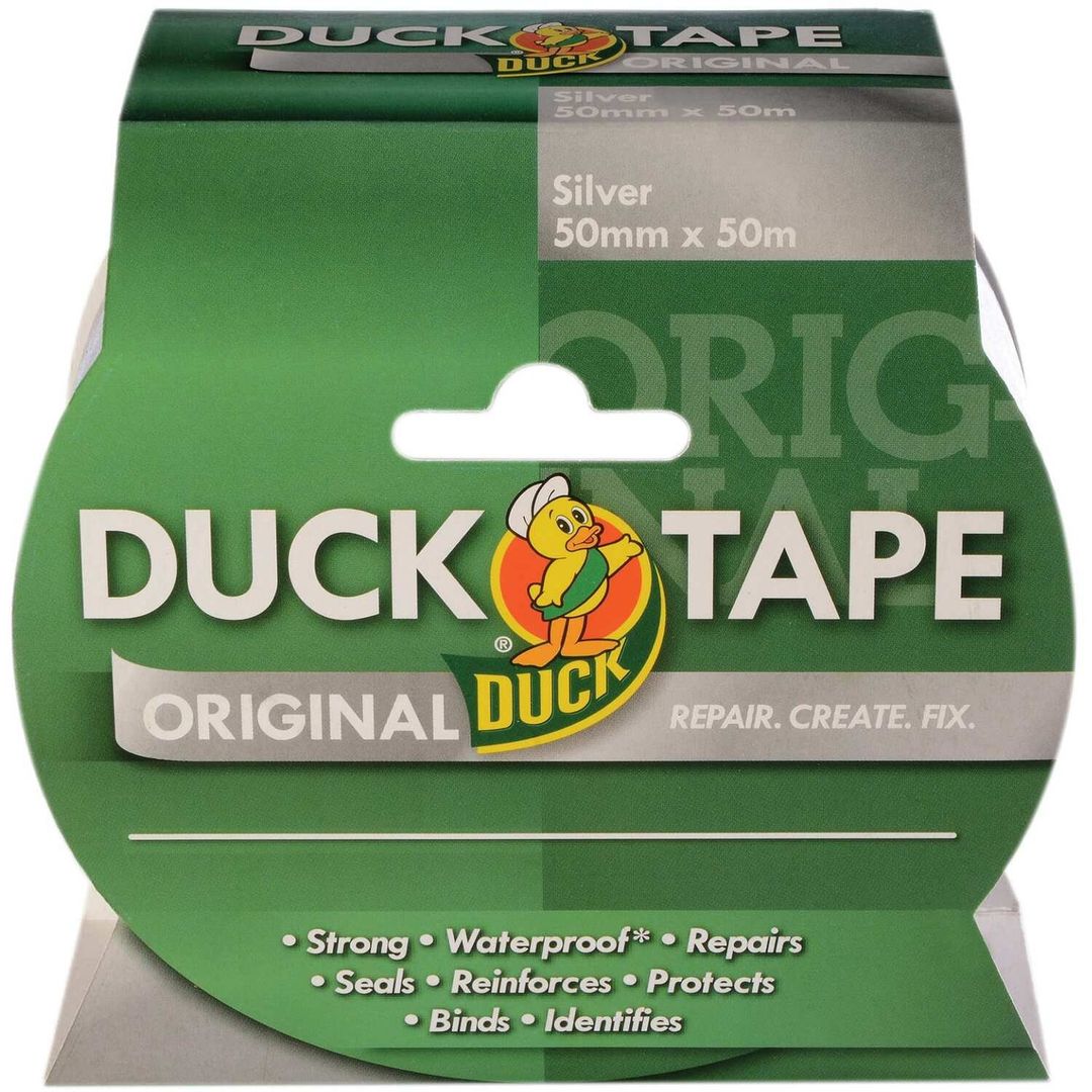 Shurtape original duck tape silver 50mm x 50m - Silver - Image 1