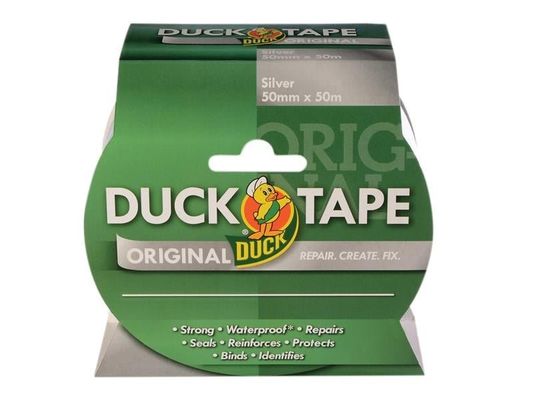 Shurtape original duck tape silver 50mm x 50m - Silver - Thumbnail 2