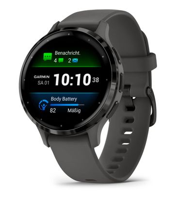 GARMIN Venu 3S - Slate & Pebble Grey, Black,Silver/Grey