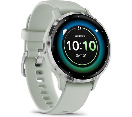 GARMIN Venu 3S - Silver & Sage Grey, Silver/Grey,Green