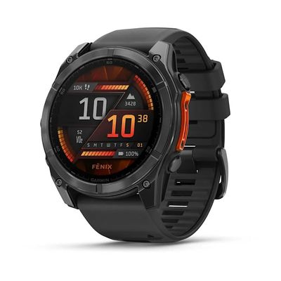 GARMIN fenix 8 AMOLED Smart Watch - Slate Grey & Black, 51 mm, Black,Silver/Grey