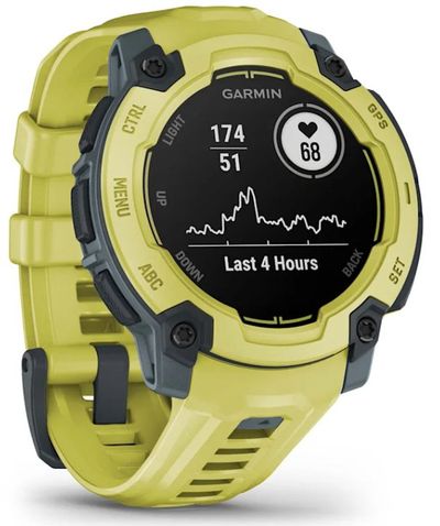 GARMIN Instinct E Smart Watch - 45 mm, Electric Lime with Electric Lime Silicone Band, Yellow