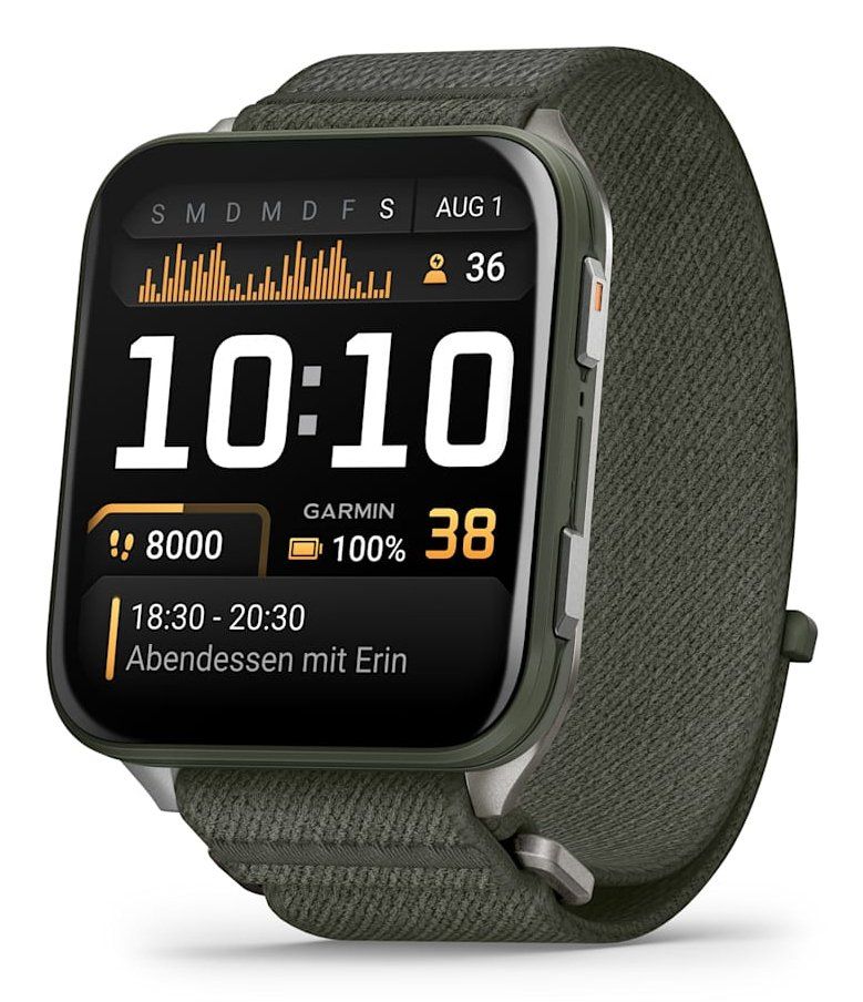 GARMIN Venu X1 - Titanium & Moss, Green,Black - Image 1