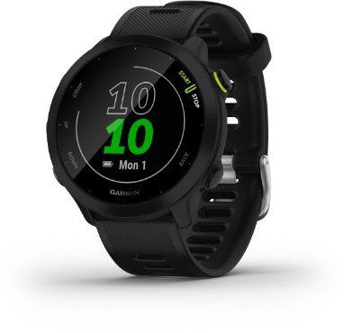 GARMIN Forerunner 55 Running Watch - Black, Universal, Black - Image 1
