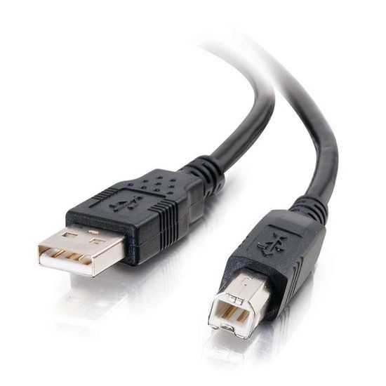 C2G 1m USB 2.0 A/B Cable - Black (3.3 ft) - Image 1