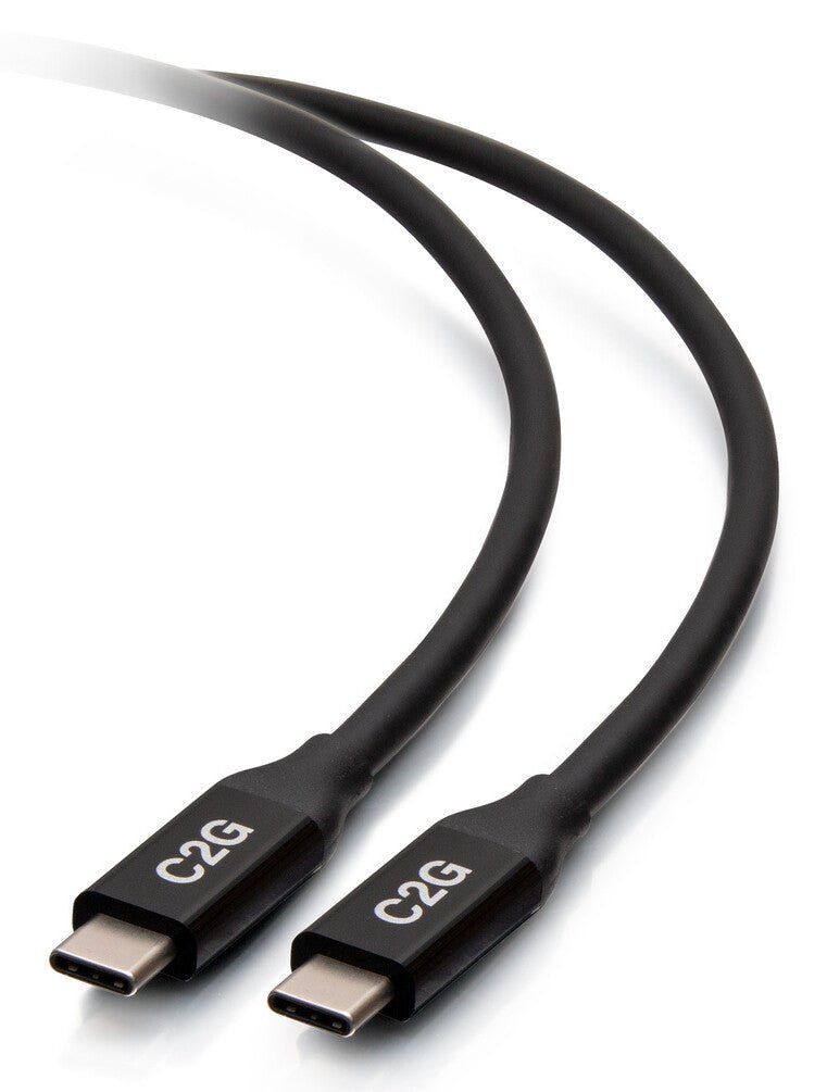 C2G 2.5ft (0.8m) USB-C Male to USB-C Male Cable (20V 5A) - USB4 (40Gbp - Image 1