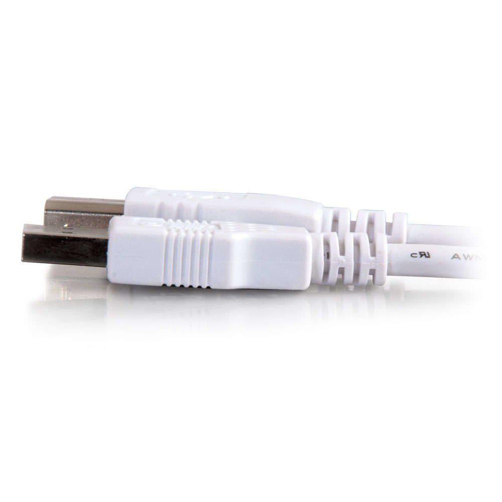 C2G 3m USB 2.0 A/B Cable USB cable USB A USB B White - Image 1