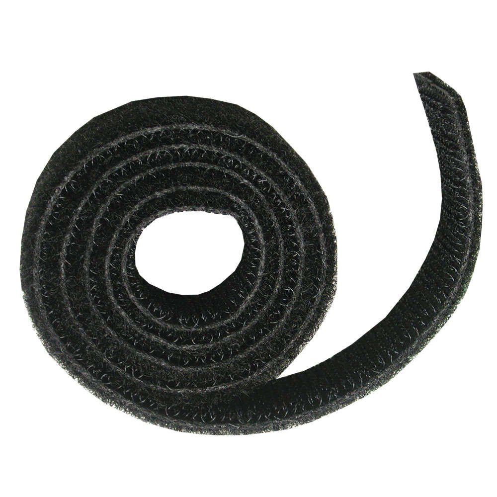 C2G 7.6m Hook and Loop Cable Wrap cable clamp Black - Image 1