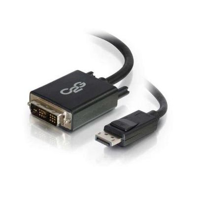 C2G 2m DisplayPort to Single Link DVI-D Adapter Cable M/M - DP to DVI - Black