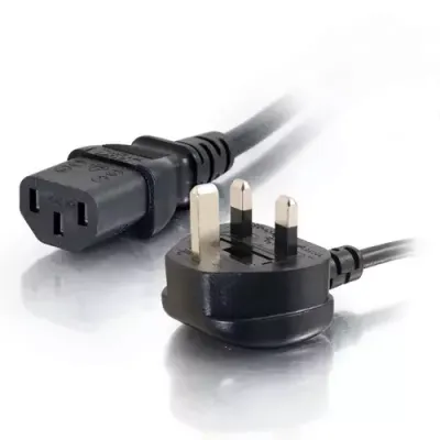 C2G 1m 16 AWG UK Power Cord (IEC320C13 to BS 1363) - Thumbnail 2
