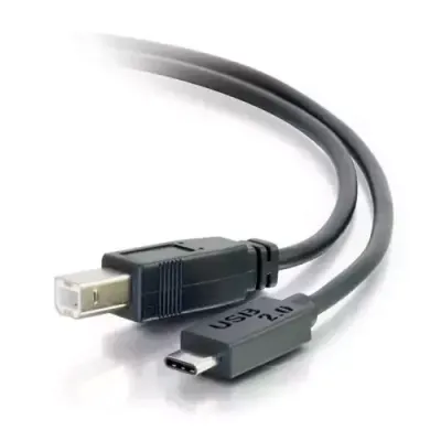 C2G 3m USB 2.0 USB Type C to USB B Cable M/M - USB C Cable Black - Thumbnail 2