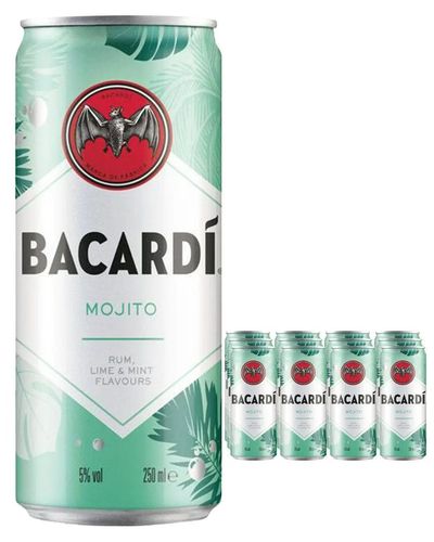 Bacardi Mojito Premixed Cocktail Can Multipack, 12 x 250 ml - Thumbnail 2