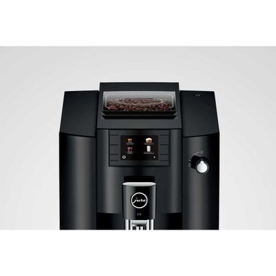 JURA E6 Bean to Cup Coffee Machine - Black, Black