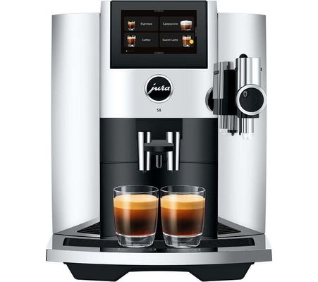 Jura S8 Freestanding Fully Automatic Coffee Machine 15651 Chrome