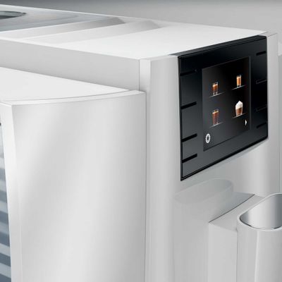JURA E8 Smart Bean to Cup Coffee Machine - Piano White, White