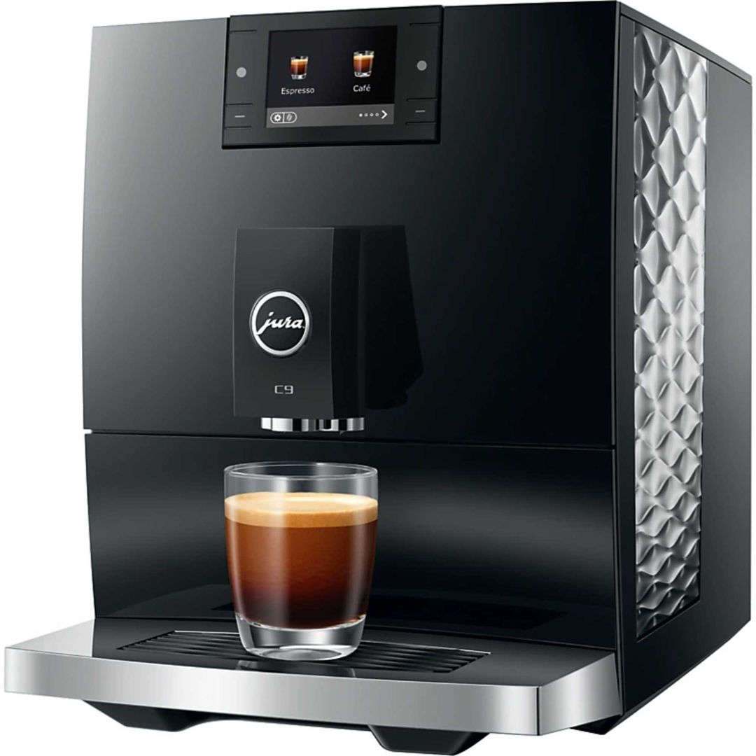 Jura C9 Fully Automatic Coffee Machine 15757 Piano Black - Image 1