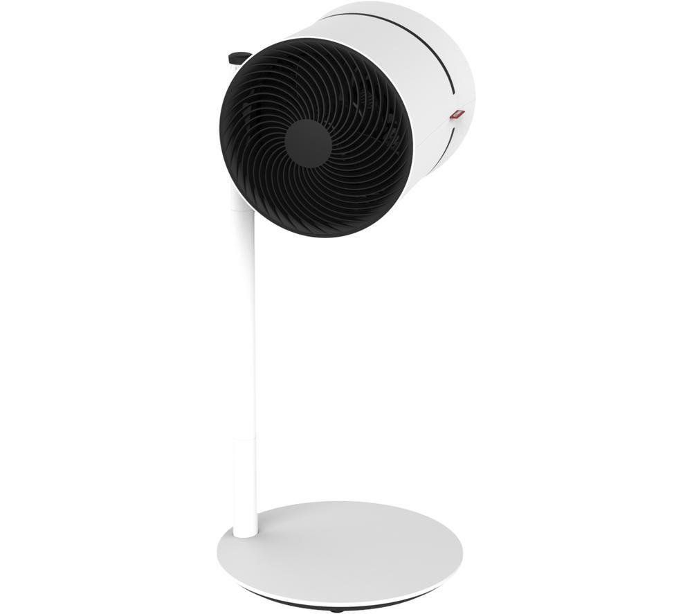BONECO Air Shower F220 Clean & Cool 9" Pedestal Fan - White & Black, Black,White - Image 1