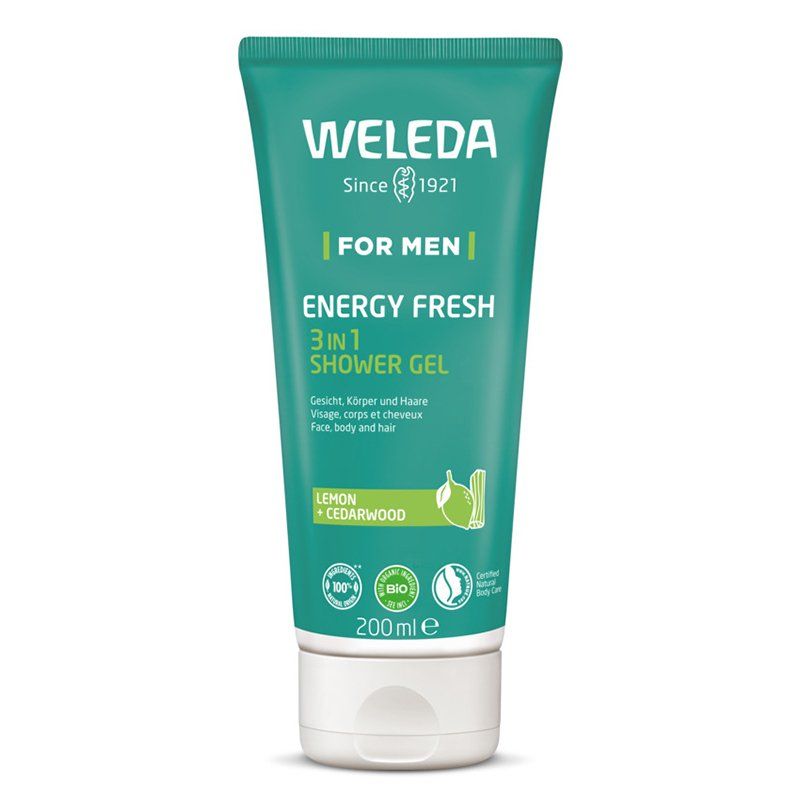Weleda For Men Energy Fresh 3in1 Shower Gel 200ml - Image 1